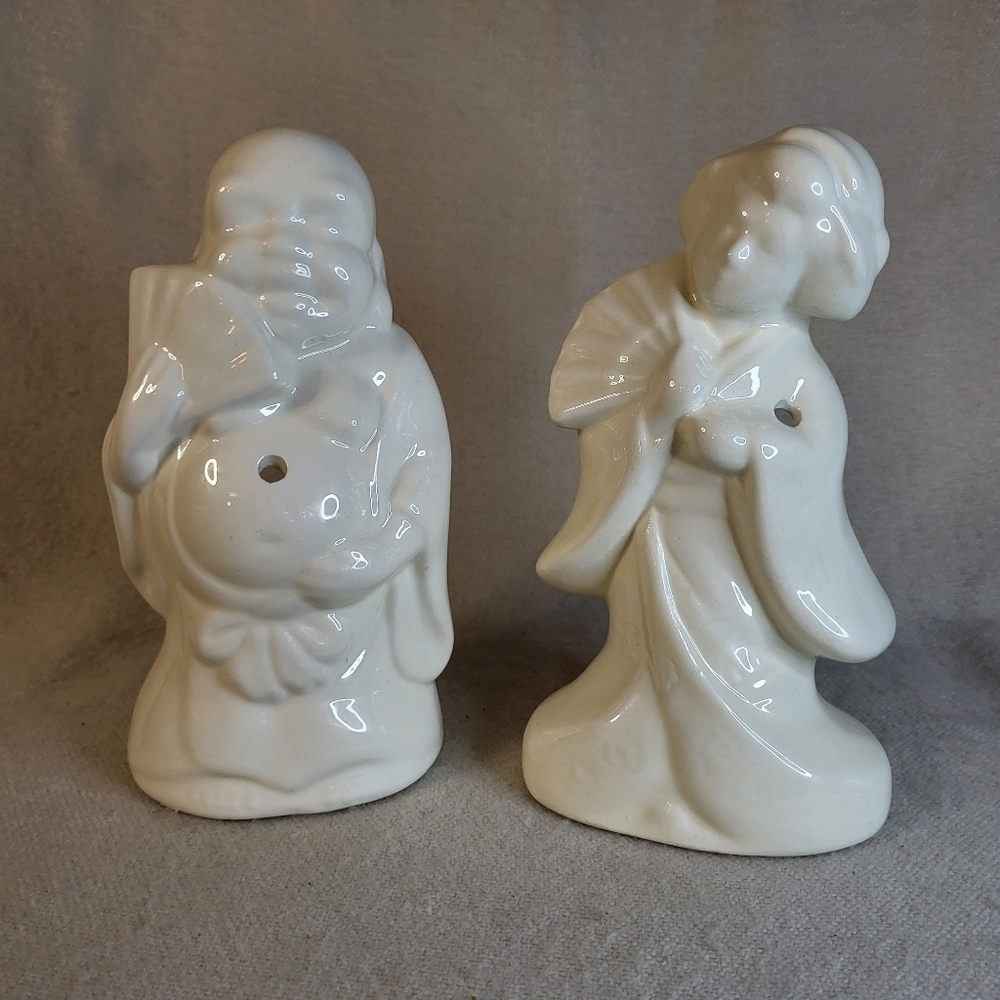 KOBE Buddha & Geisha Tiki Mugs *set of 2*